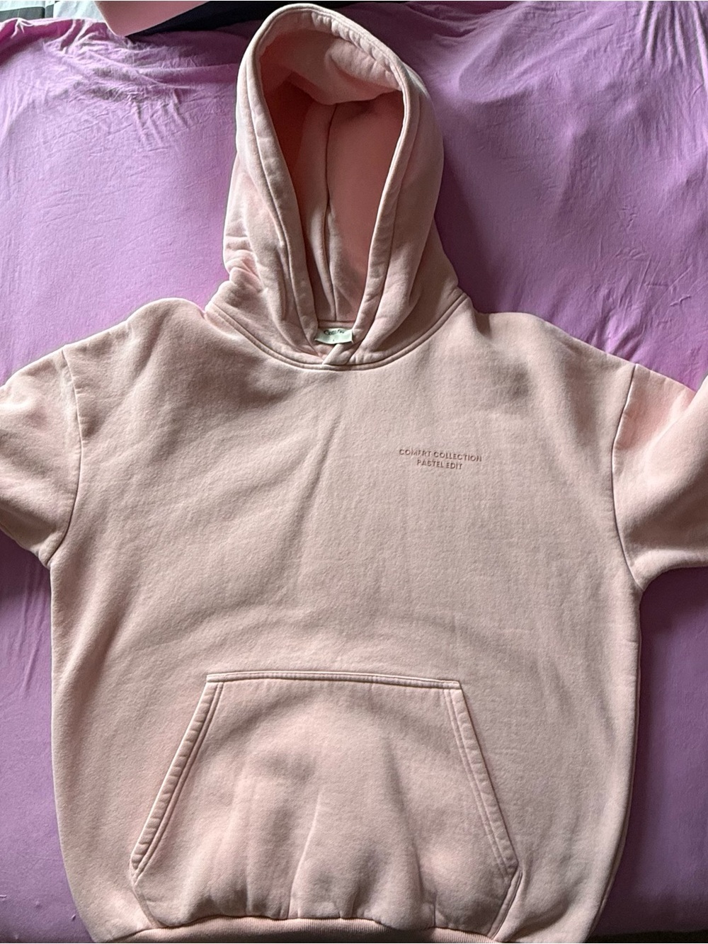 Pastel Pink Hoodie Sweatshirt